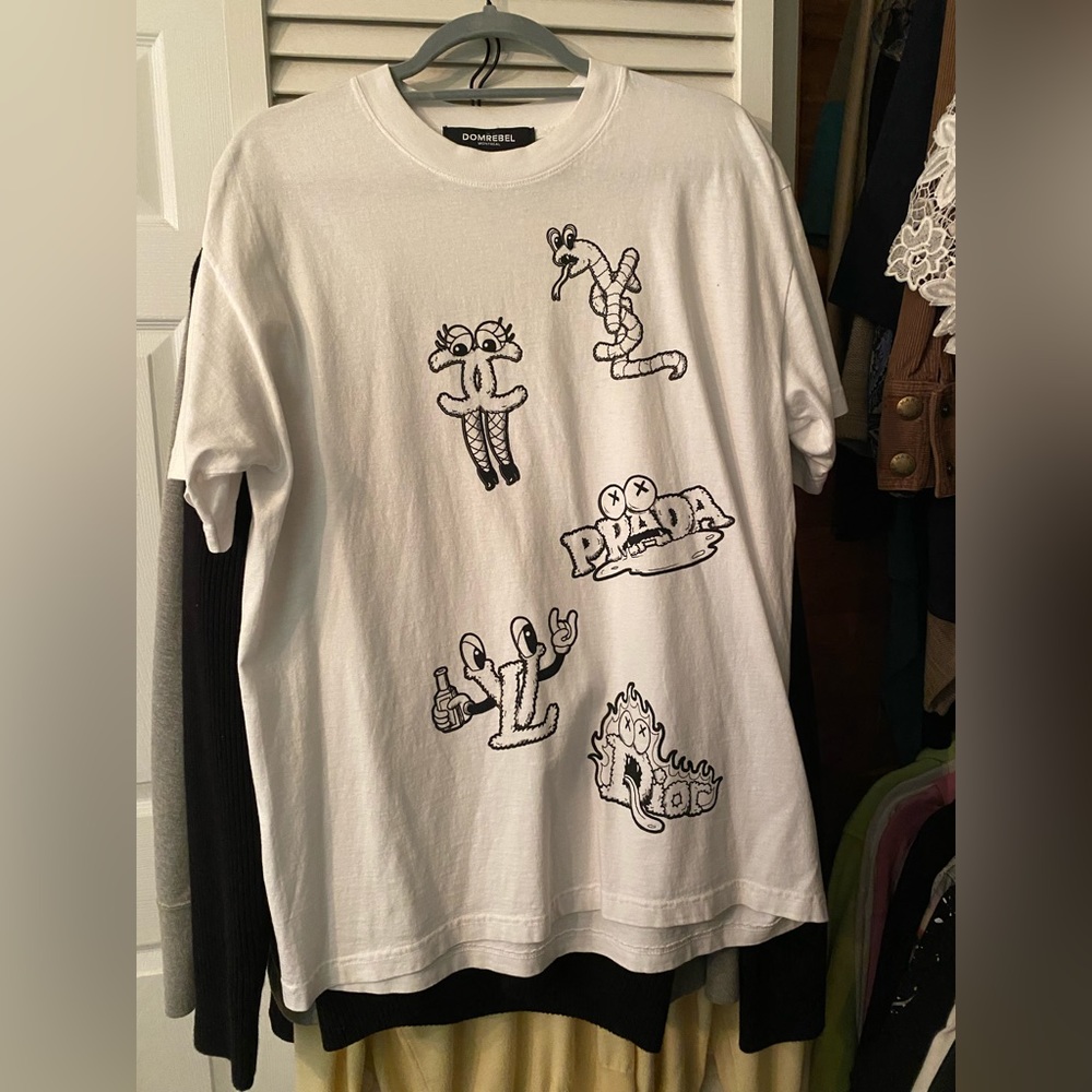 DomRebel designer logos shirt